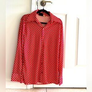 Rare 70’s Vintage men’s shirt with butterfly collar